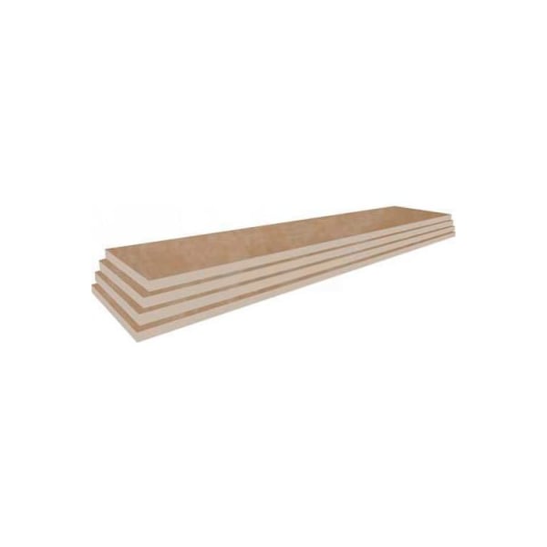 Windmill Slatwall Products Slatwall Birch Shelves, 3/4"Hx10"Dx47-3/4"W, Finished on 2 Sides and 3 Edges 4PKG-H-Center-Birch - main